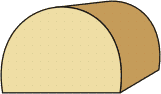 1-1/2 X 3 Half Round