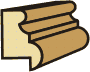 1-1/16 X 1-5/8 Rabbet Panel Mold- only stocked in 12' lengths for quick shipping