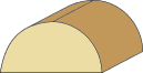 1-1/4 X 2-1/2 Half Round