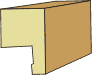 1-1/8 X 1-3/4 (J Mold) Oak Stain Grade