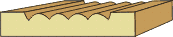 11/16 X 3-9/16 Reeded Casing