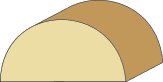 1-3/4 X 3-1/2 Half Round