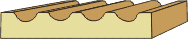 11/16 X 3-15/16 Fluted Casing