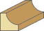 1/2 X 1/2 Cove - stocked in 12' lengths for quick shipping