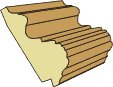 1-1/8 X 2-1/2 Decorative Panel Mold (10' )