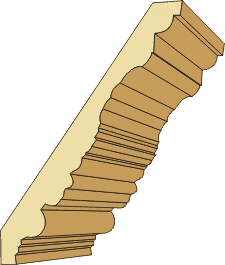 1 X 8-7/16 DECORATIVE CROWN