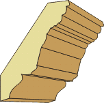 1 X 4-11/16 Decorative Crown