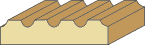 11/16 X 3 Fluted Casing