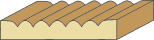9/16 X 3-1/4 Reeded Casing