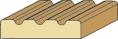 9/16 X 2-1/4 Fluted Casing