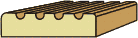 5/8 X 2-1/2 Fluted Casing