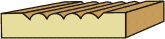 11/16 X 3-1/4 Reeded Casing