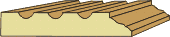 5/8 X 3-1/2 Fluted Casing
