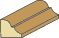 1/2 X 9/16 Glass Bead Molding