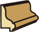 13/16 X 1-1/2 Rabbeted Panel Mold (1/2" Rabbet)