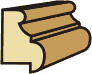 1-1/8 X 1-5/8 RABBETED PANEL MOLD (3/4" rabbet)