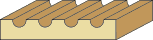 9/16 X 3-1/4 Fluted Casing