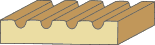 11/16 X 3-1/4 Fluted Casing
