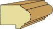 1-5/8 X 1-1/8 Back Band (decorative)