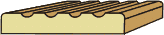 9/16 X 3-1/4 Fluted Casing