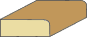 1/2 X 1-3/8 Window Stop (One Eased Edge)