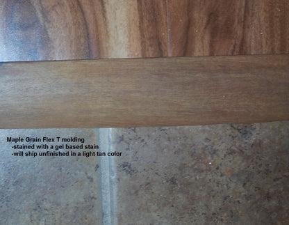 2" Flex T Molding (can flex to a 40" radius, stocked in 96" and 140" lengths - please contact if you need a true 12 foot (144") long piece)