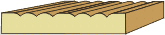 5/8 X 3-1/4 Casing (reeded)
