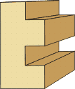 1/2 X 1-3/4 Dentil Mold