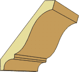 5/8 X 5-1/8 CROWN (PINE SPLICE)