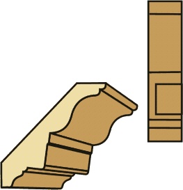 1-1/4 X 5-1/2 DENTIL CROWN (10' MAX)