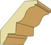 1-1/4 X 5-1/4 Dentil Crown