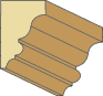 1-1/8 X 1-3/4 Cornice