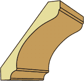 13/16 X 5-1/4 Crown (decorative)