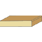 1/2 x 3 Flat Stock - square edges